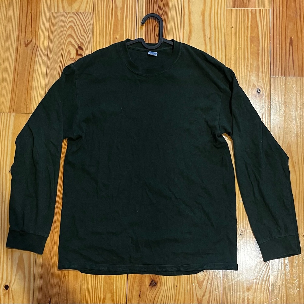 Gildan Green Long Sleeve Tee Relaxed Fit